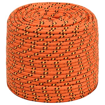 Boottouw 6 mm 50 m polypropyleen oranje 2