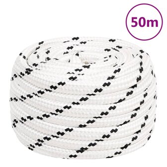 Werktouw 18 mm 50 m polyester wit 1