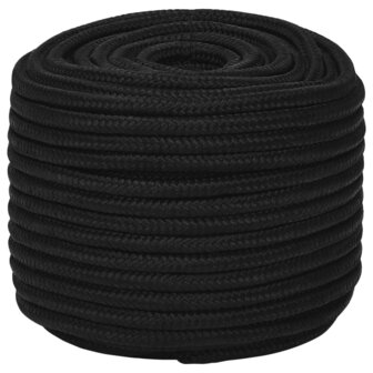 Werktouw 12 mm 100 m polyester zwart 2