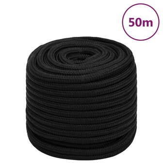 Werktouw 18 mm 50 m polyester zwart 1