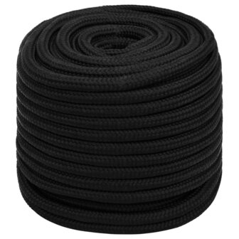 Werktouw 18 mm 50 m polyester zwart 2