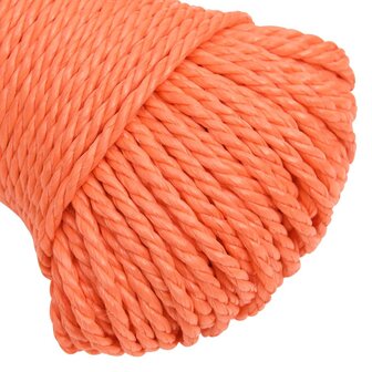 Werktouw 3 mm 25 m polypropeen oranje 4