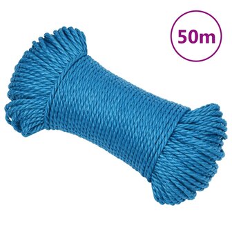 Werktouw 3 mm 50 m polypropeen blauw 1