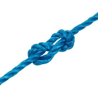 Werktouw 3 mm 50 m polypropeen blauw 4