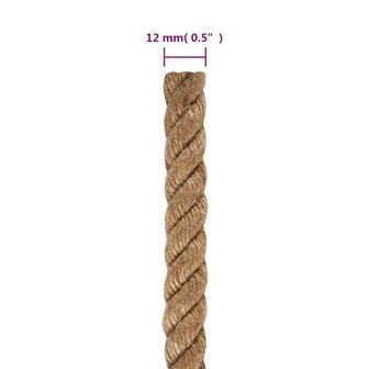 Touw 25 m lang 12 mm dik jute 6