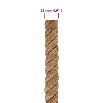 Touw 25 m lang 16 mm dik jute 6