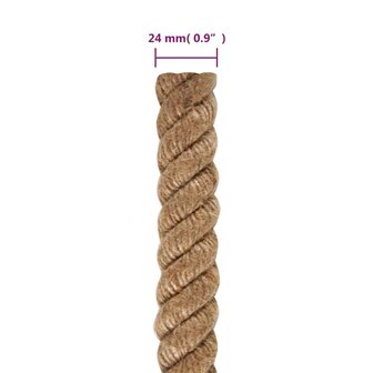 Touw 25 m lang 24 mm dik jute 6