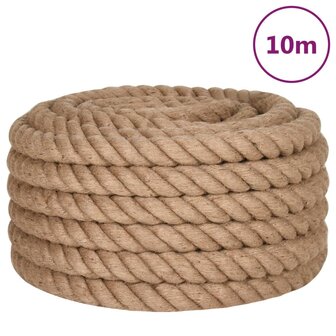 Touw 10 m lang 40 mm dik jute 2