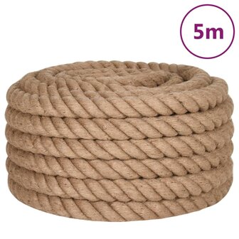 Touw 5 m lang 50 mm dik jute 2