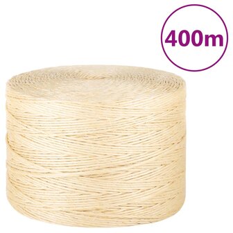 Touw 3 mm 400 m 100% sisal 1