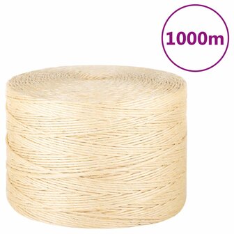 Touw 3 mm 1000 m 100% sisal 1