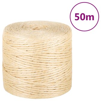 Touw 4 mm 50 m 100% sisal 1