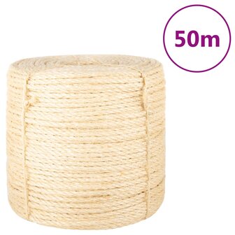 Touw 6 mm 50 m 100% sisal 1