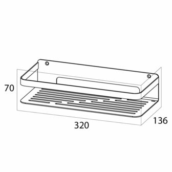 Tiger Badkorf Caddy chroom groot 1400230346 7