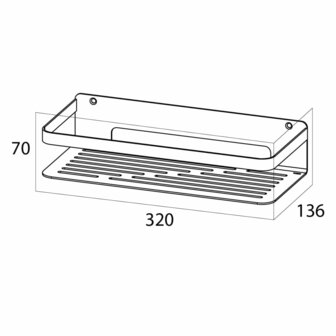 Tiger Badkorf Caddy zilver groot 1400230946 6