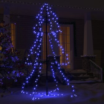 Kegelkerstboom 200 LED&amp;apos;s binnen en buiten 98x150 cm 3