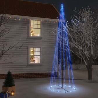 Kegelkerstboom 1134 LED&amp;apos;s blauw 230x800 cm 1