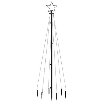 Kerstboom met grondpin 108 LED&amp;apos;s warmwit 180 cm 3