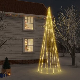 Kerstboom met grondpin 732 LED&amp;apos;s warmwit 500 cm 1