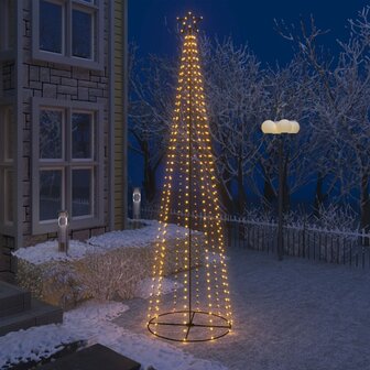 Kegelkerstboom 400 warmwitte LED&amp;apos;s 100x360 cm 1