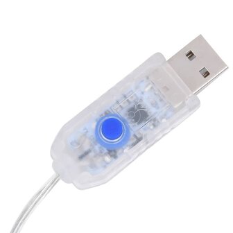 Kerstrendieren 6 st 240 LED&amp;apos;s acryl blauw 5