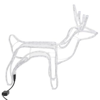 Kerstfiguur rendier 2 st 60x30x60 cm warmwit 4