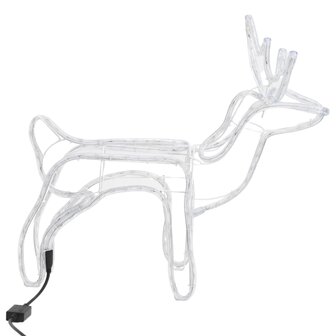 Kerstfiguur rendier 3 st 60x30x60 cm warmwit 4