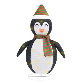 Kerstpingu&iuml;n decoratief LED 60 cm luxe stof 2