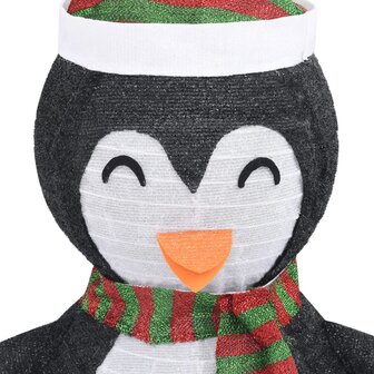 Kerstpingu&iuml;n decoratief LED 60 cm luxe stof 7