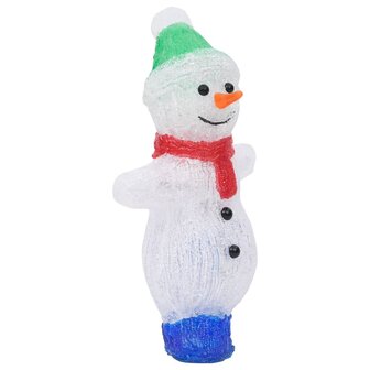 Kerstfiguur sneeuwman LED binnen en buiten 30 cm acryl 5