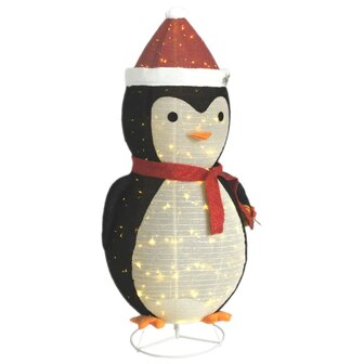 Kerstpingu&iuml;n decoratief LED 180 cm luxe stof 2