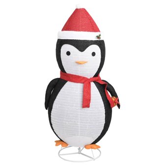 Kerstpingu&iuml;n decoratief LED 180 cm luxe stof 4