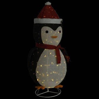 Kerstpingu&iuml;n decoratief LED 180 cm luxe stof 5