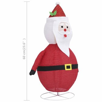 Kerstman decoratief LED 60 cm luxe stof 10