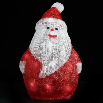 Kerstfiguur kerstman LED binnen en buiten 28 cm acryl 3