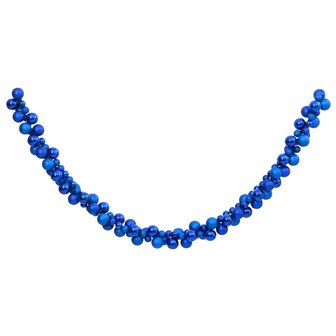 Kerstslinger ballen 175 cm polystyreen blauw 2