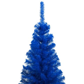 Kunstkerstboom met verlichting en kerstballen 240 cm PVC blauw 2