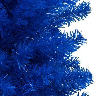 Kunstkerstboom met verlichting en kerstballen 240 cm PVC blauw 3