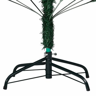 Kunstkerstboom met verlichting en kerstballen 150 cm PVC groen 4