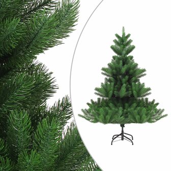 Kunstkerstboom Nordmann met LED&amp;apos;s en kerstballen 150 cm groen 2