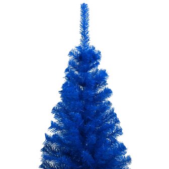 Kunstkerstboom met verlichting en kerstballen 120 cm PVC blauw 3