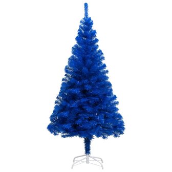 Kunstkerstboom met verlichting en kerstballen 240 cm PVC blauw 2