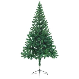 Kunstkerstboom met verlichting en kerstballen 380 takken 150 cm 3