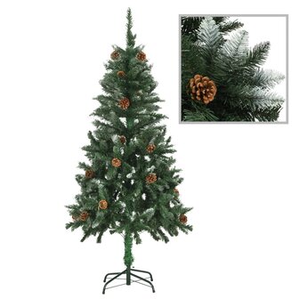 Kunstkerstboom met verlichting en kerstballen 150 cm 2