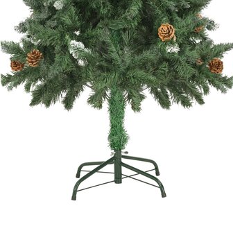 Kunstkerstboom met verlichting en kerstballen 150 cm 4