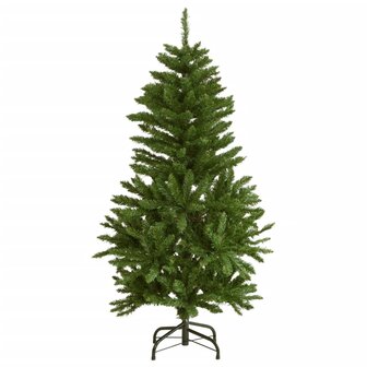 Kunstkerstboom met scharnieren 150 LED&amp;apos;s en kerstballen 150 cm 5