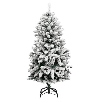 Kunstkerstboom met scharnieren 150 LED&amp;apos;s en kerstballen 150 cm 5