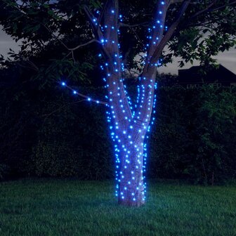 5 st Lichtslinger met 200 LED&amp;apos;s solar binnen/buiten blauw 1