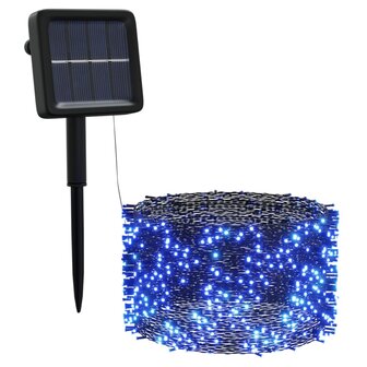 5 st Lichtslinger met 200 LED&amp;apos;s solar binnen/buiten blauw 3