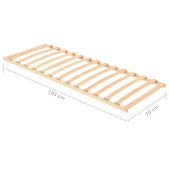 Lattenbodem met 13 latten 70x200 cm 7